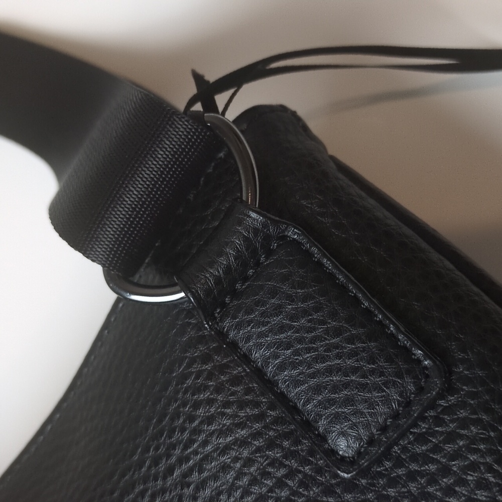 Juicy Couture All Nighter Black Vegan Leather Adjustable Strap Crossbody Bag NWT - Picture 13 of 17